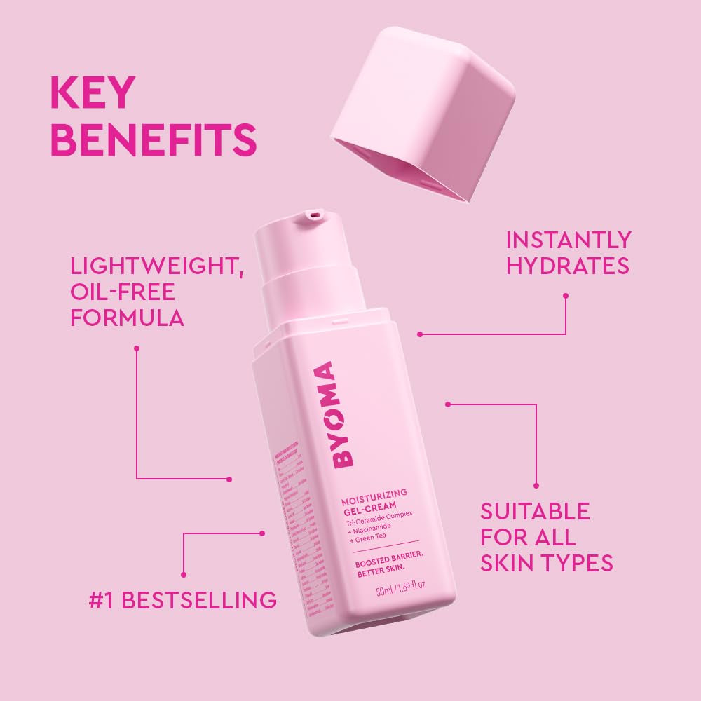 Moisturizing Gel Cream - Barrier Repair Cream/Gel Face Lotion with Niacinamide and Green Tea - Ceramide Face Moisturizer for Dry Skin - Alcohol Free, Oil Free Face Moisturizer - 1.69 Fl. Oz