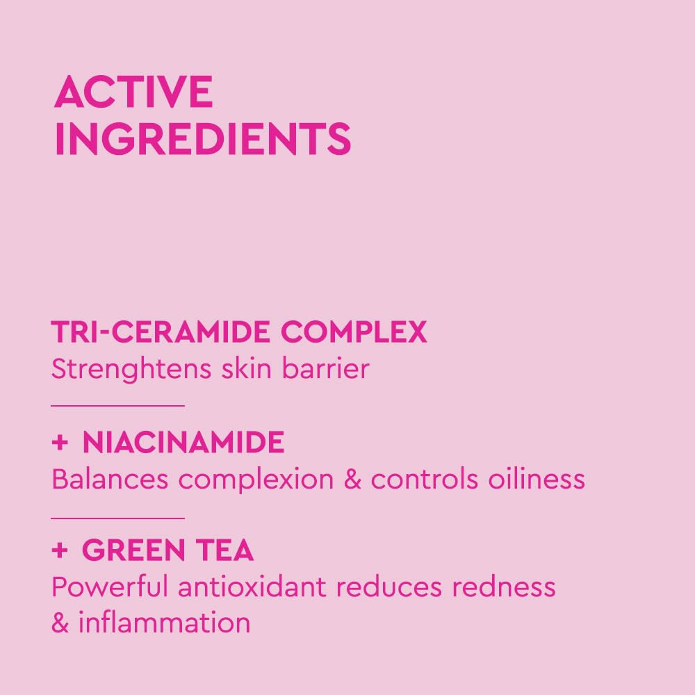 Moisturizing Gel Cream - Barrier Repair Cream/Gel Face Lotion with Niacinamide and Green Tea - Ceramide Face Moisturizer for Dry Skin - Alcohol Free, Oil Free Face Moisturizer - 1.69 Fl. Oz