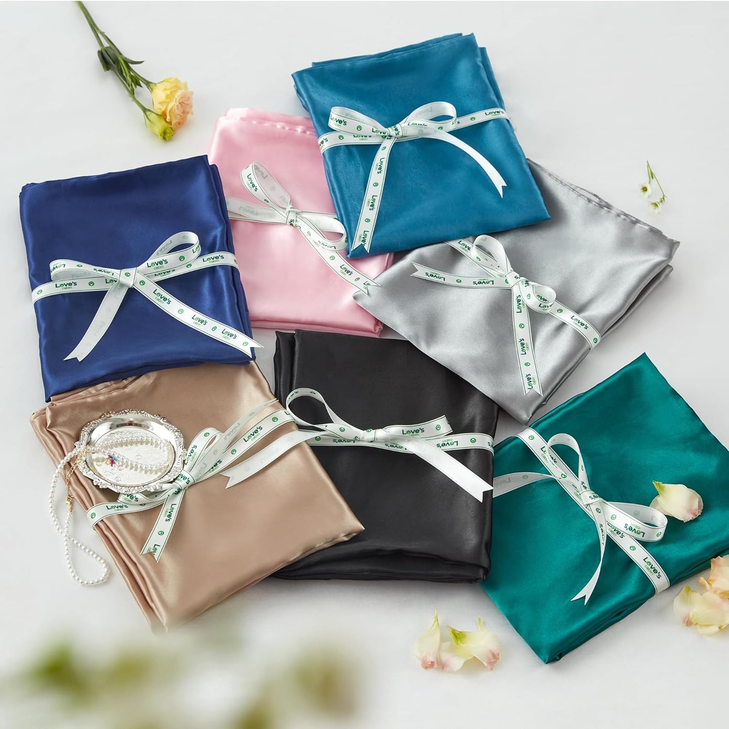 Satin Pillowcase for Hair and Skin, Similar to Silk Pillow Cases for Women, Pillow Case Queen Size Set of 2, Satin Cooling Pillow Cover with Envelope Closure, 20X30 Inches, Dark Grey
