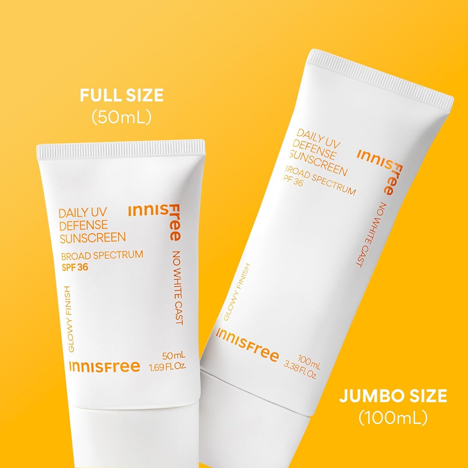 Daily UV Defense SPF 36 – Korean Face Sunscreen, Invisible Finish, Broad Spectrum, No White Cast, Lightweight, Hydrating