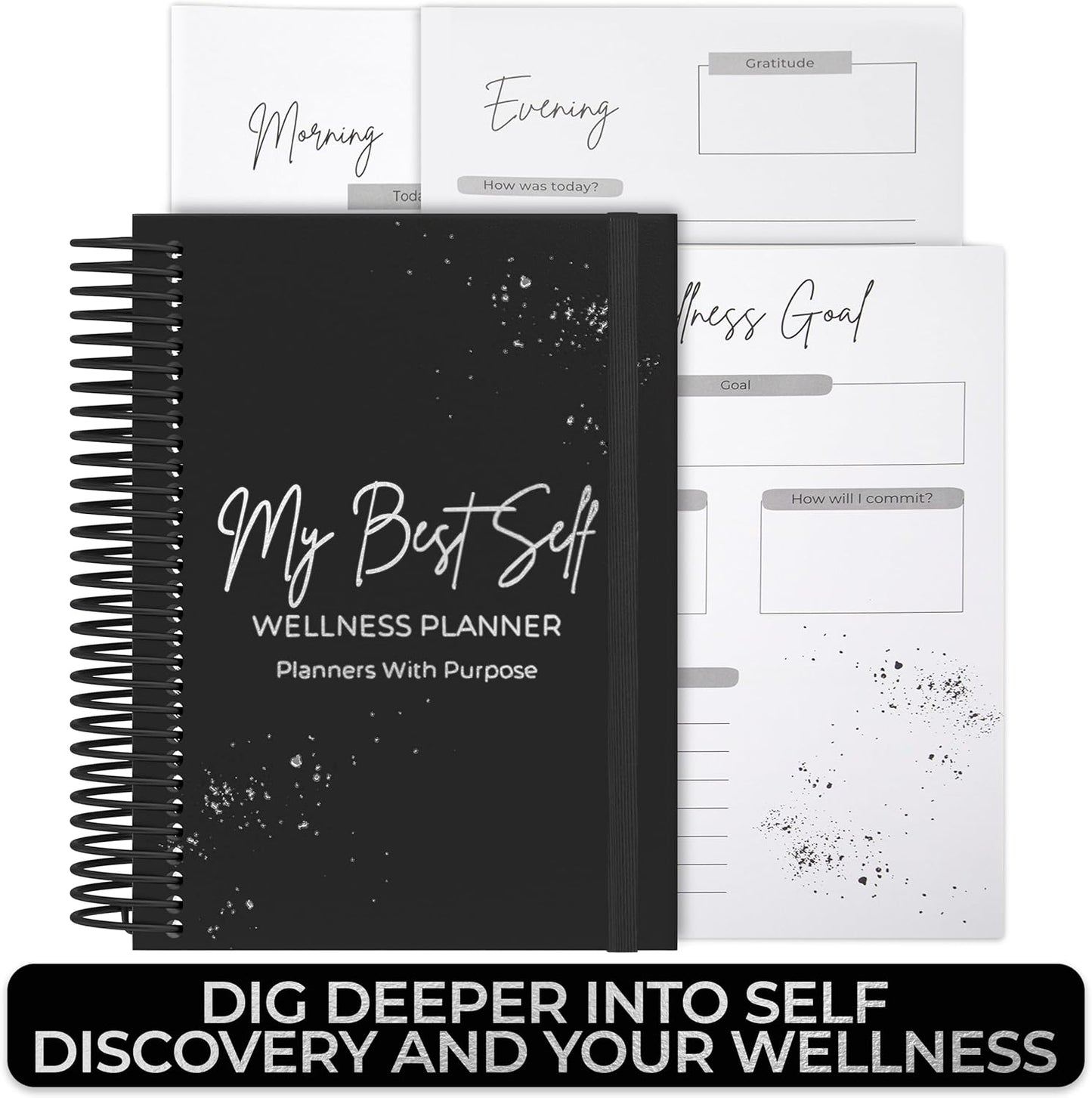 Wellness Journal – Daily Self Care Lifestyle Planner to Support Overall Health – Self Love Diary to Practice Gratitude, Goal Setting, Reflection, & Mindfulness for My Best Self