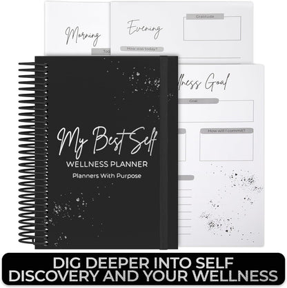 Wellness Journal – Daily Self Care Lifestyle Planner to Support Overall Health – Self Love Diary to Practice Gratitude, Goal Setting, Reflection, & Mindfulness for My Best Self