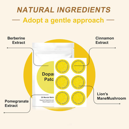 Dopamine Patches-Used for Enhancing Concentration and Maintaining Emotional Stability on a Daily Basis (30 Pack) (1PCS)