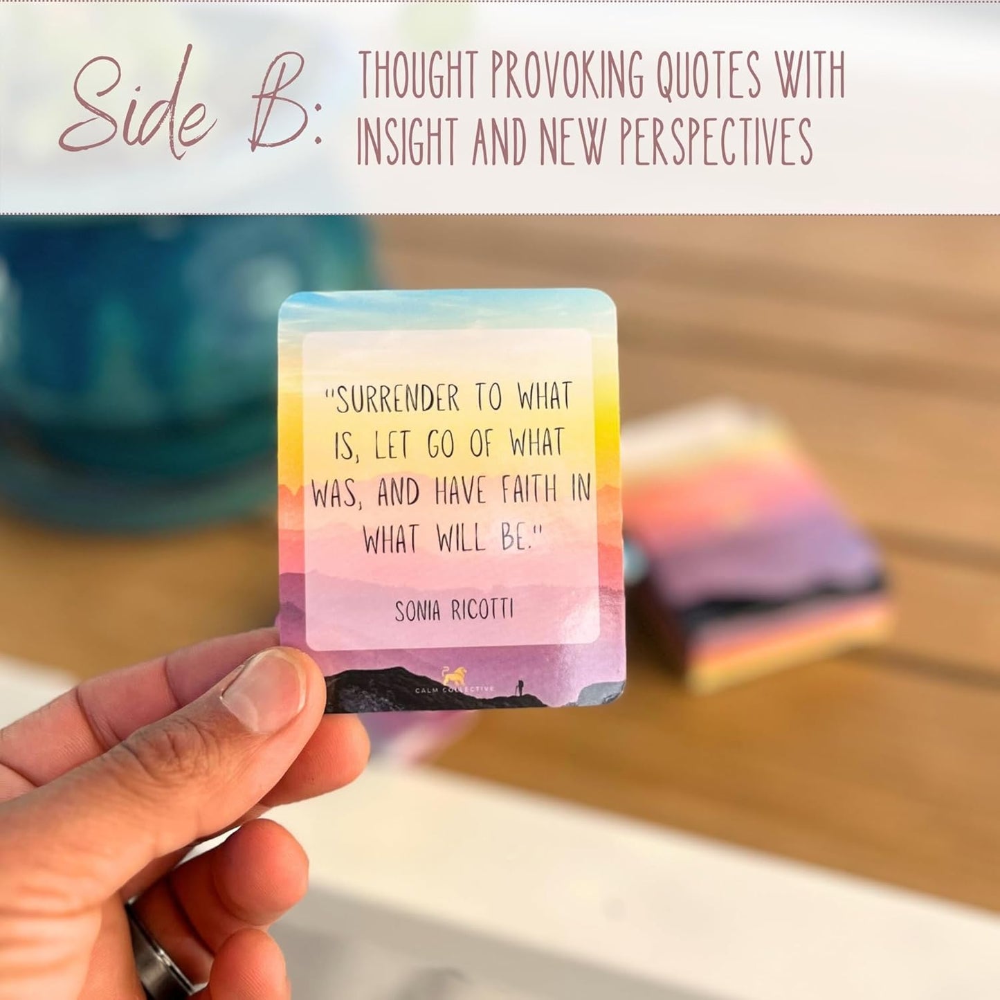 Guided CBT Anxiety Relief Journal for Mental Health Therapy, Mindfulness Self Care Prompt Cards, Wellness Gift Diary Notebook