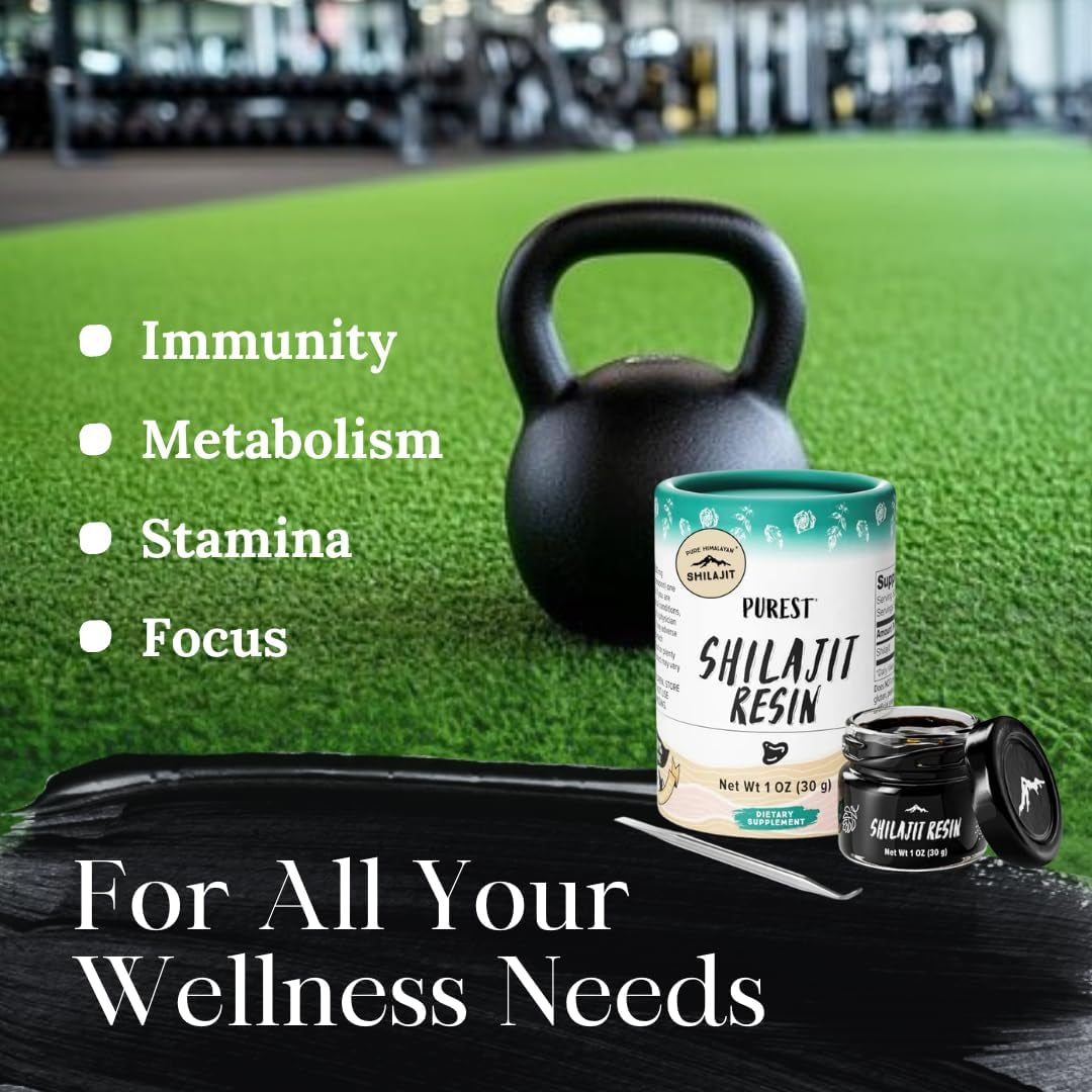 , High Nutritional Potency, Grade a Shilajit Resin with 85+ Plant-Derived Trace Minerals and Fulvic Acid, Energy & Immune Suport for Men and Women, 3Rd Party US Lab Tested (30G)